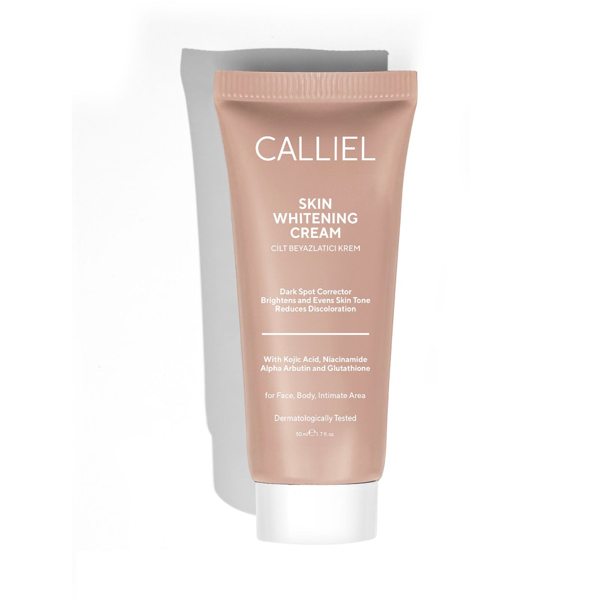 Cilt Beyazlatıcı, Aydınlatıcı Leke Karşıtı Bakım Kremi Glutatyon, Alpha Arbutin, Kojik Asit 50 ML