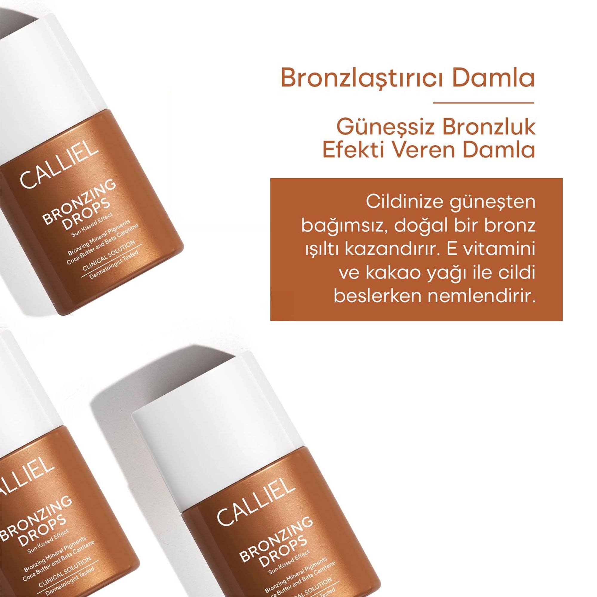 Işıltı Verici Yoğun Bronzluk Efekti Veren Güneşsiz Bornlaştırıcı Damla 32 Ml