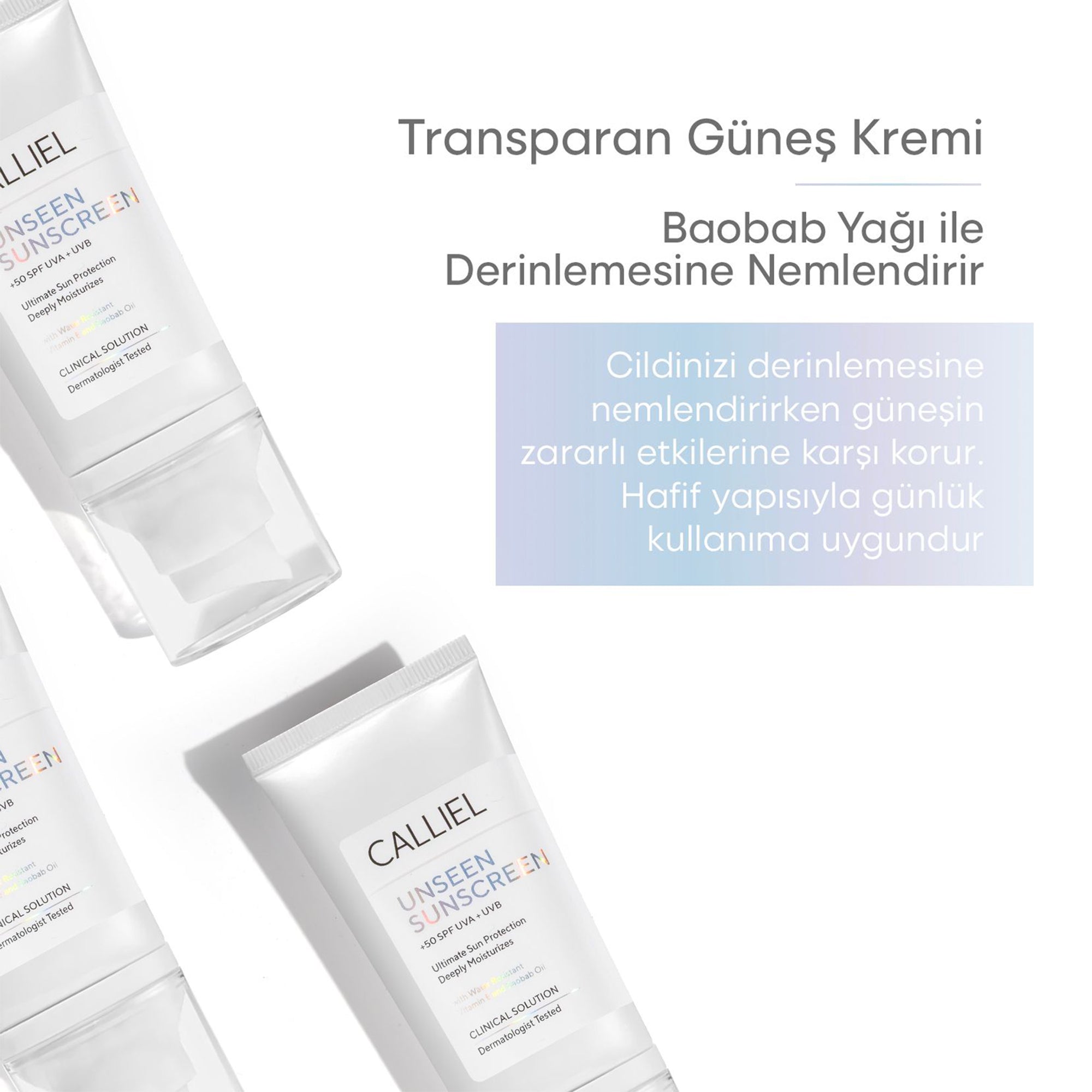 Görünmeyen, Şeffaf & Doğal Bitişli Nemlendirici Etkili 50 SPF Makyaj Bazı 50 Ml